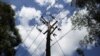 FILE - A utility pole supporting wires for electricity distribution is seen in Nairobi, Kenya. 