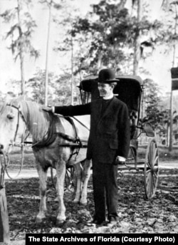 Rev. Dwight F. Cameron, Jr. was a circuit riding minister in Florida in the early 20th century (Courtesy the State Archives of Florida)