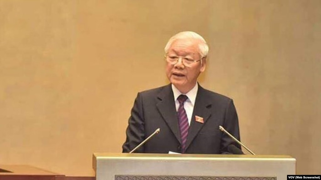 Chủ tịch nước Nguyễn Phú Trọng đọc tờ trình trước Quốc hội về việc phê chuẩn CPTPP.