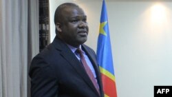 Le président de la Commission électorale nationale indépendante (Ceni) Corneille Nangaa dans son bureau à Kinshasa le 4 avril 2018.