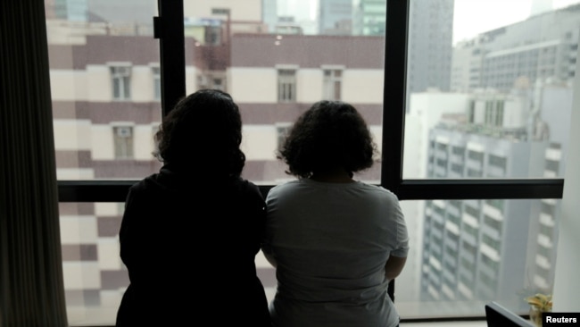 被媒体称呼为“里姆和拉旺”的沙特两姐妹在香港。（资料照片）