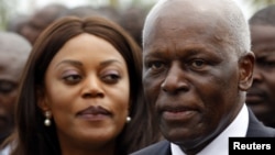 Tổng thống Angola Jose Eduardo dos Santos và vợ bà Ana Paula 