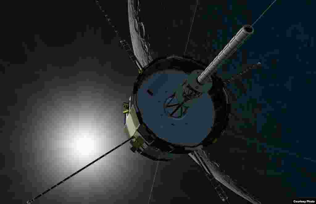 Artist conception of ISEE-3 in space. (ISEE-3 Reboot Project)