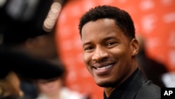 Nate Parker, the director, star and producer of "The Birth of a Nation," poses at the premiere of the film at the 2016 Sundance Film Festival in Park City, Utah, Jan. 25, 2016.