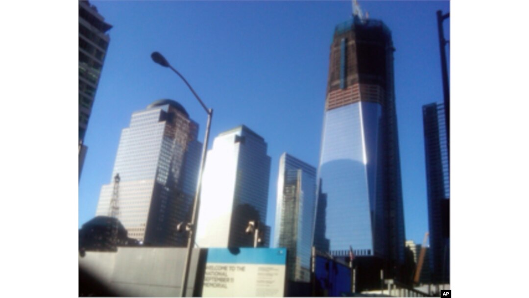 图为正在世贸大楼原址上建筑的“自由之塔”(Freedom Tower)。