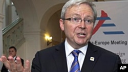 Australian Foreign Minister Kevin Rudd (file photo)