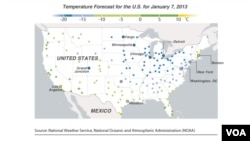 Прогноз погоды в США на 7 января 2014 г.