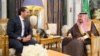 دیدار سعد حریری نخست وزیر لبنان (چپ) با ملک سلمان پادشاه سعودی در ریاض - ۱۵ ابان ۱۳۹۶ 