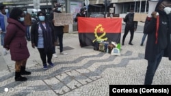 Manifestação de doentes angolanos em Portugal