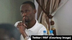 Maxence Melo, co-fondateurs du blog Jamii Forums, en Tanzanie, le 1er juin 2018. (Twitter/RSF)