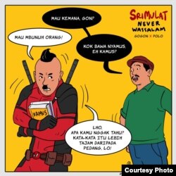 “Komik Srimulat bisa menghadirkan kritik terhadap fenomena yang ada atau sekedar lelucon yang menggelitik.” (Courtesy: Hari Prast)