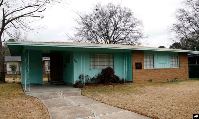FILE - The house of slain civil rights leader Medgar Evers is seen in Jackson, Mississippi, Jan. 29, 2008.