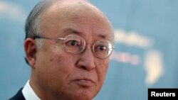 FILE - International Atomic Energy Agency (IAEA) Director General Yukiya Amano.