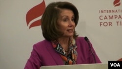 Nancy Pelosi, líder de la minoría demócrata en la Cámara de Represenantes de EE.UU.
