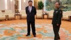 Chủ tịch Trung Quốc Tập Cận Bình và tướng Phòng Phong Huy, tháng 8/2017.