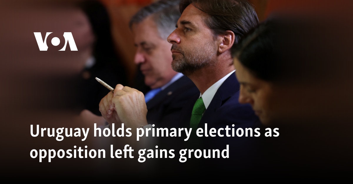 Uruguay holds primary elections as opposition left gains ground