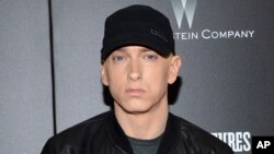 Performing at the fan-voted iHeartRadio Music Awards, March 11, 2018, rapper Eminem adds a verse about the National Rifle Association at the start of his song "Nowhere Fast."