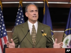 FILE - Rep. Thomas Marino, R-Pa., speaks during a news conference on Capitol Hill in Washington.
