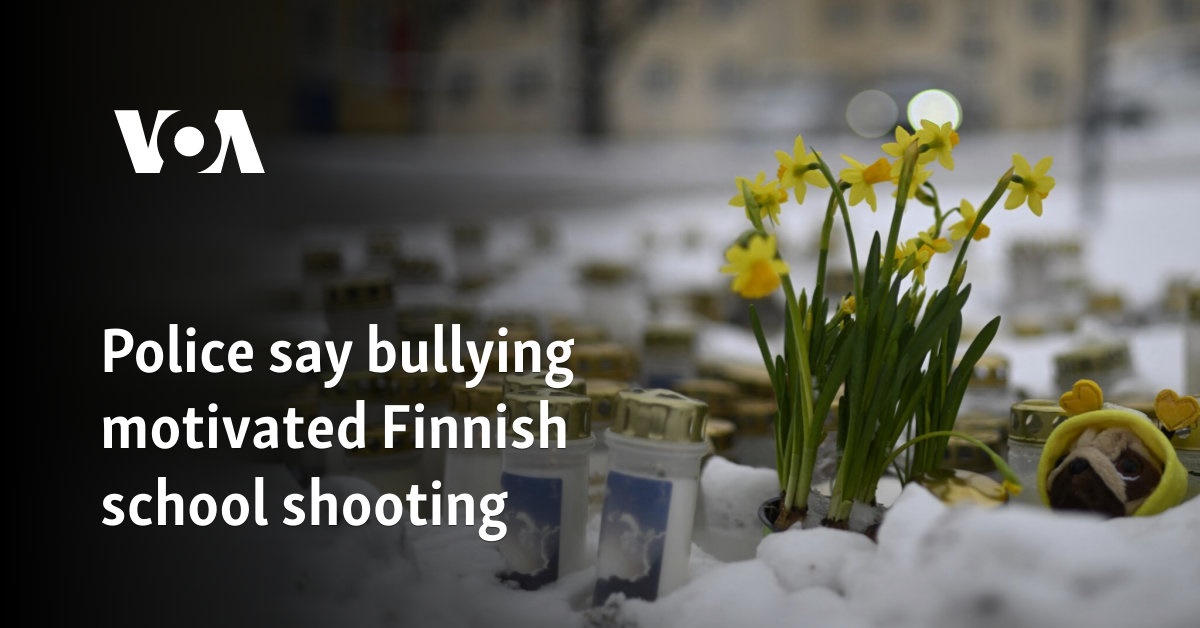 Police say bullying motivated Finnish school shooting