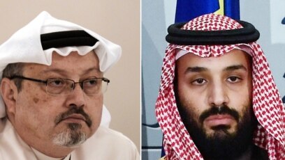 Ảnh phối hợp: Nhà báo Jamal Khashoggi (trái) và Thái tử Ả Rập Xê-út (phải). 