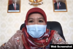 Jubir Kementerian Kesehatan (Kemenkes) Siti Nadia Tarmizi. (Foto: VOA)