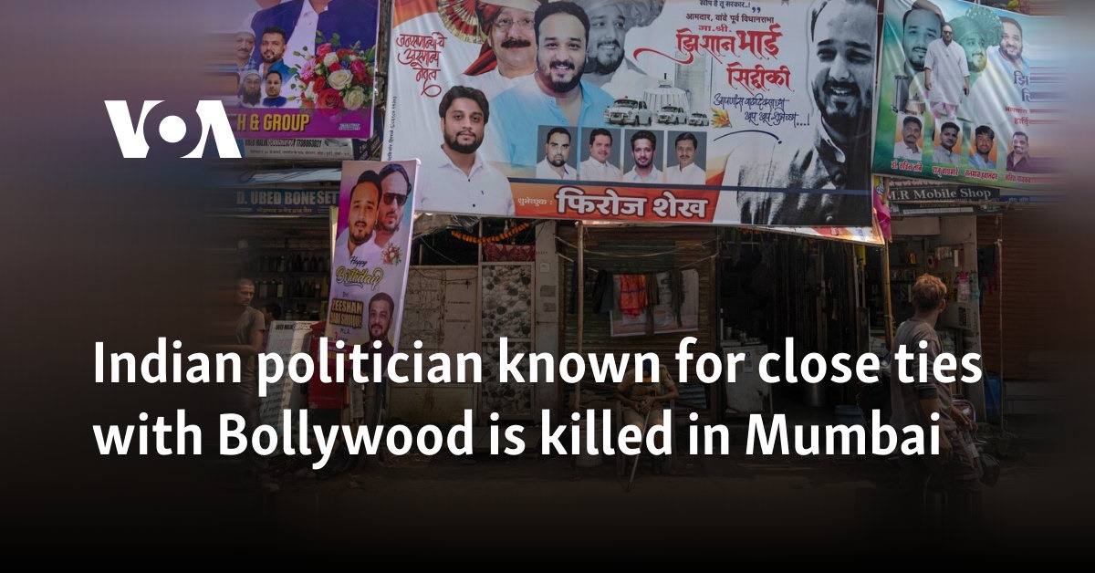 Indian politician known for close ties with Bollywood is killed in Mumbai