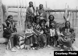 Lakota family, 1904. From 1878 onwards, tens of thousands of Native Americans were forced by the US government to attend boarding schools, a prime factor in the decline of indigenous languages across the U.S. Photo courtesy Florentine Films/Hott Product