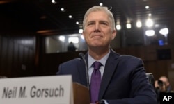 Neil Gorsuch, nuevo juez de la Corte Suprema de Justicia que reemplaza al fallecido juez conservador Antonin Scalia.