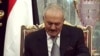 Saleh Leaves Sana'a to Seek Treatment in US