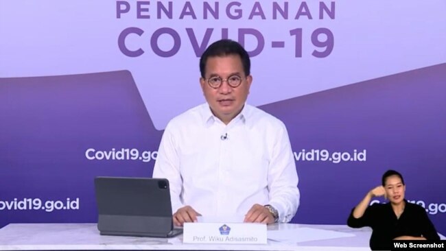 Jubir Satgas Penanganan COVID-19 Prof Wiku Adisasmito meminta masyarakat untuk bersiap-siap hidup berdampingan dengan virus Corona (Foto:VOA)