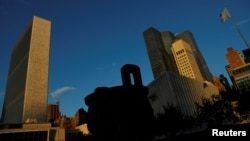 The United Nations building is seen during the 72nd United Nations General Assembly at U.N. headquarters in New York, U.S.