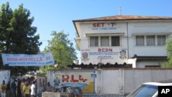 Locaux de la RLTV, organe proche de l'opposition, Kinshasa, novembre 2011