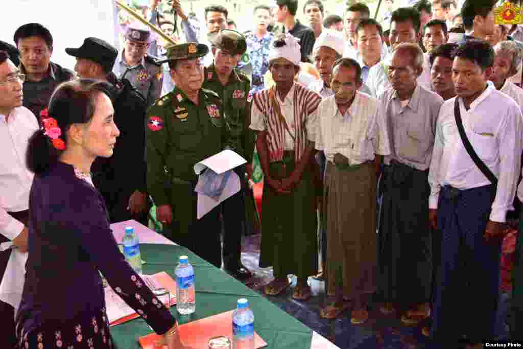 ႏုိင္ငံေတာ္အတုိင္ပင္ခံပုဂၢဳိလ္ ေဒၚေအာင္ဆန္းစုၾကည္ ရဲ႕ ရခိုင္ခရီးစဥ္ (Myanmar State Counsellor Office)