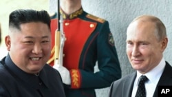 APTOPIX Putin Kim Summit