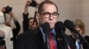 Jerrold Nadler berbicara kepada para wartawan setelah pemungutan suara Komite Kehakiman terkait pemakzulan Presiden Donald Trump di Capitol Hill, Washington, 13 Desember 2019.