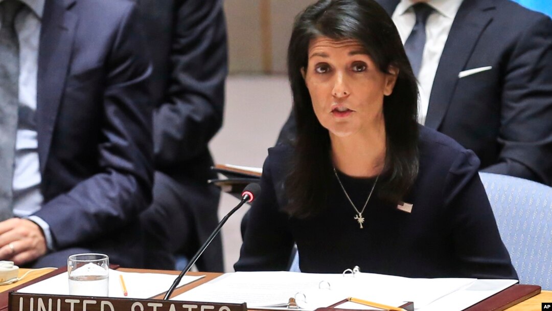 Đại sứ Mỹ tại LHQ Nikki Haley hôm 4/9 nói rằng Bắc Hàn "đã tát vào mặt tất cả mọi người".