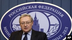 Russia's Deputy Foreign Minister Sergei Ryabkov (file photo)