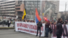 Skup ispred Vlade Srbije uglavnom desničarskih grupa koji su protiv migranata, Foto: video grab