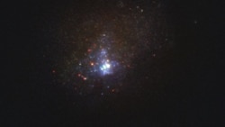 The Kinman Dwarf galaxy, also known as PHL 293B, taken with the NASA/ESA Hubble Space Telescope’s Wide Field Camera 3 in 2011, before the disappearance of the massive star. (Image Credit: NASA, ESA/Hubble, J. Andrews (U. Arizona)