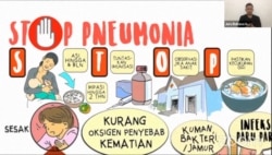 Kampanye STOP Pneumonia oleh Save the Children Indonesia dalam kegiatan virtual Festival Sehat Anak Indonesia, memperingati Hari Pnemonia Dunia 2020, Kamis (12/11/2020), dalam tangkapan layar.