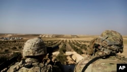دو سرباز آمریکایی در نزدیکی مرز سوریه با ترکیه