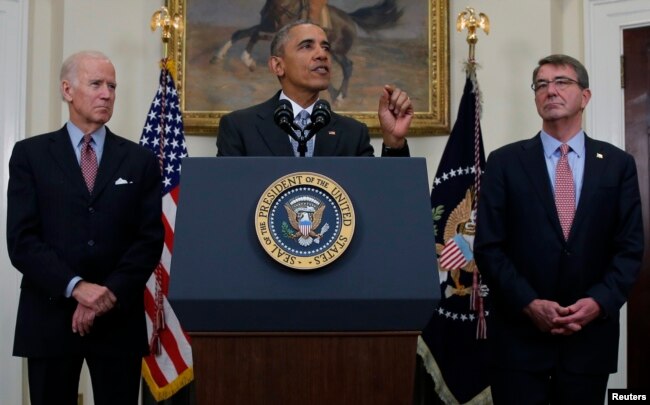 Eski Başkan Barack Obama, 23 Şubat 2016 tarihine ait bu fotoğrafta, Guantanamo Koyu'ndaki hapishaneyi kapatmayı planladığını açıklarken görüntülenmiş.