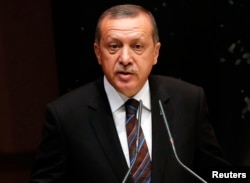 FILE - Turkish President Tayyip Erdogan