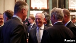 U.S. Secretary of Defense Jim Mattis arrives to give an address at the Shangri-la Dialogue in Singapore, June 2, 2018.