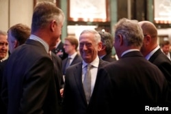 U.S. Secretary of Defense Jim Mattis arrives to give an address at the Shangri-la Dialogue in Singapore, June 2, 2018.