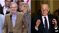 Mitch McConnell y Chuck Schumer dirigirán las bancadas republicana y demócrata en el Senado.