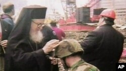 O Αρχιεπίσκοπος Αμερικής κ. Δημήτριος στο Σημείο Μηδέν