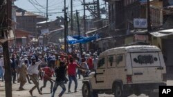 بھارتی کنٹرول کے کشمیر میں حکومت مخالف مظاہرے
