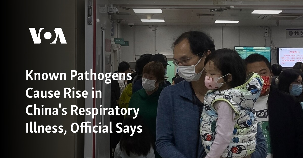 Known Pathogens Cause Rise in China's Respiratory Illness, Official Says