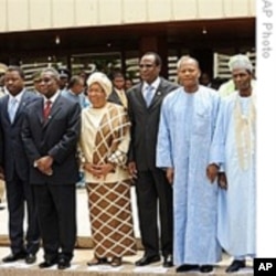 Some ECOWAS leaders with ECOWAS President Mohamed Ibn Chambas